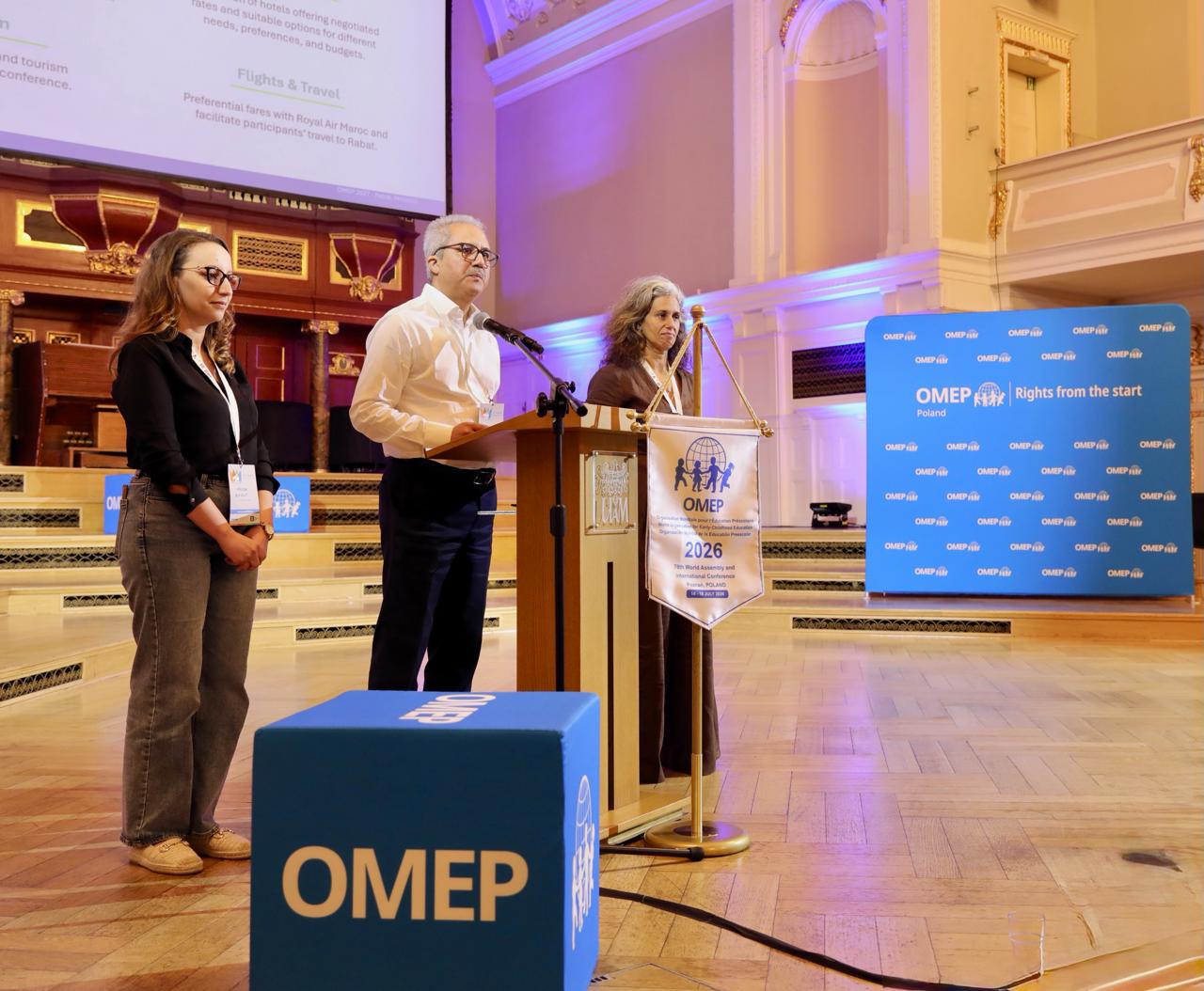 Intervention à la tribune du 78ᵉ Congrès mondial de l'OMEP à Poznań